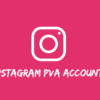 Buy Instagram PVA Accounts