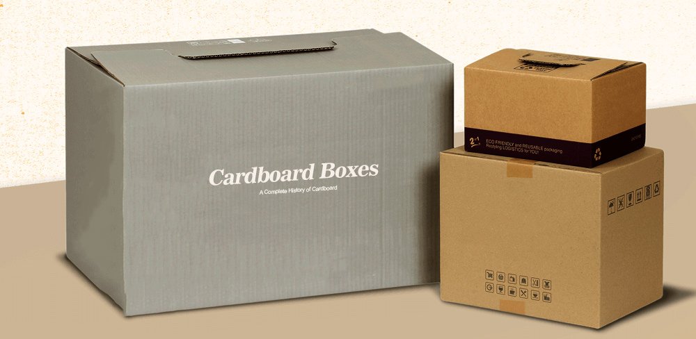 cardboard boxes