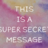 secret message