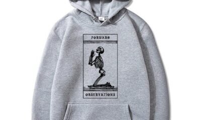 Praying Skeleton Gray Hoodie