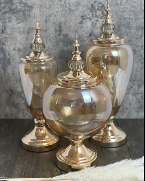 glass apothecary jars